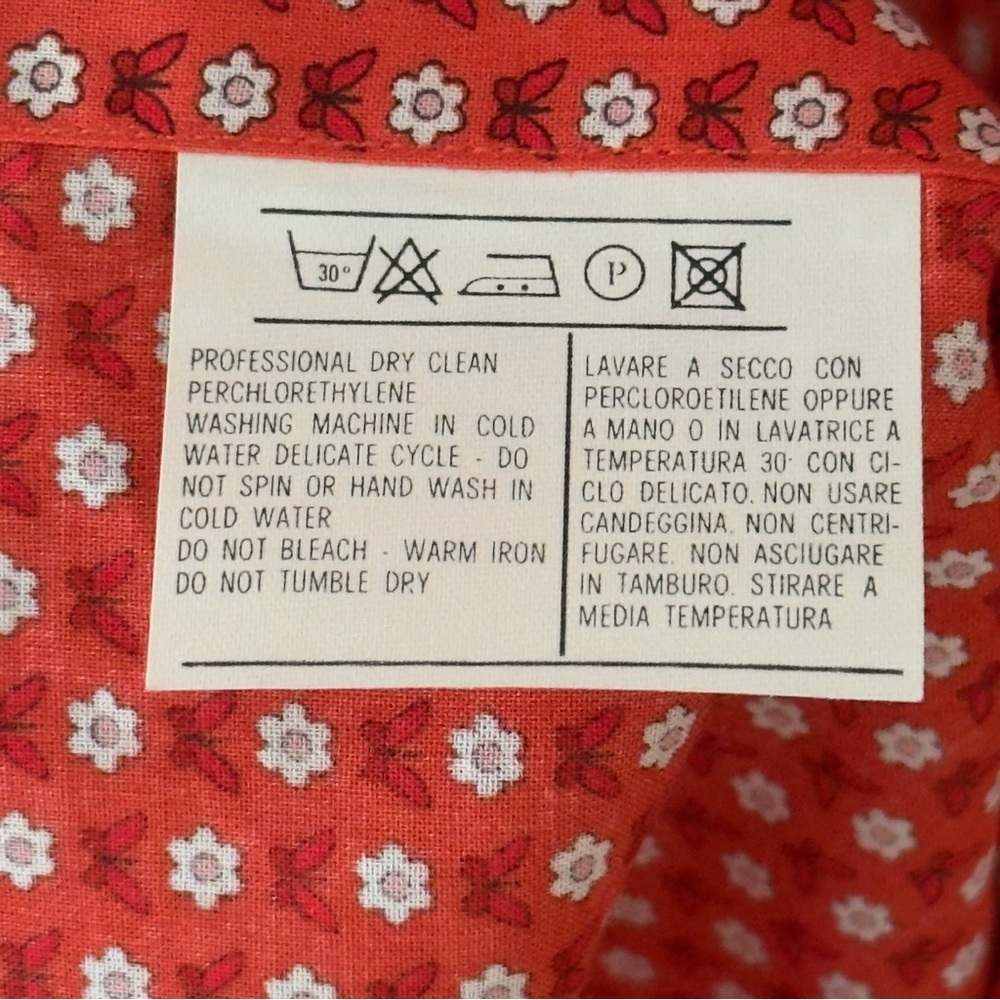 Authentic Vintage Salvatore Ferragamo 
Floral Print Cotton Button Front Shirt - Picture 10 of 11